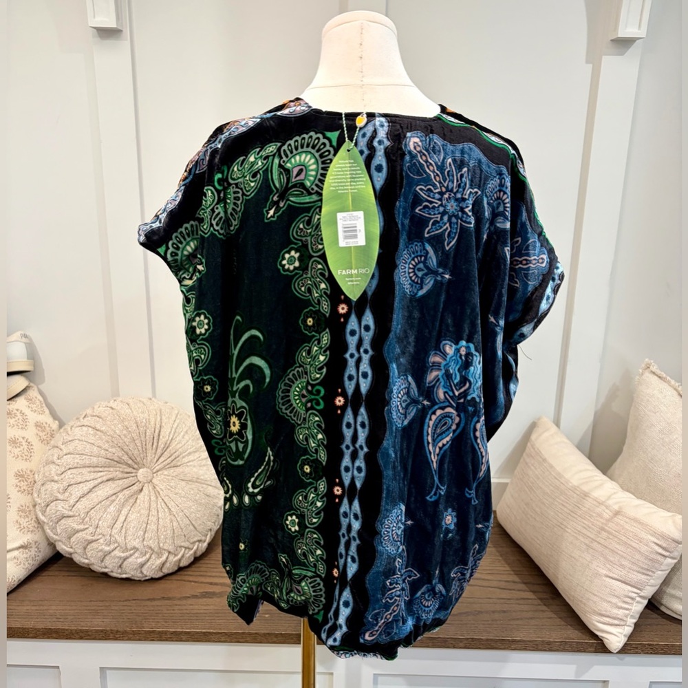 FARM Rio Multicolor Paisley Blouse - Picture 5 of 9